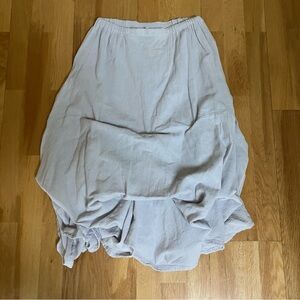 Oh My Gauze! 100% Cotton Light Grey Skirt Size Small/Medium